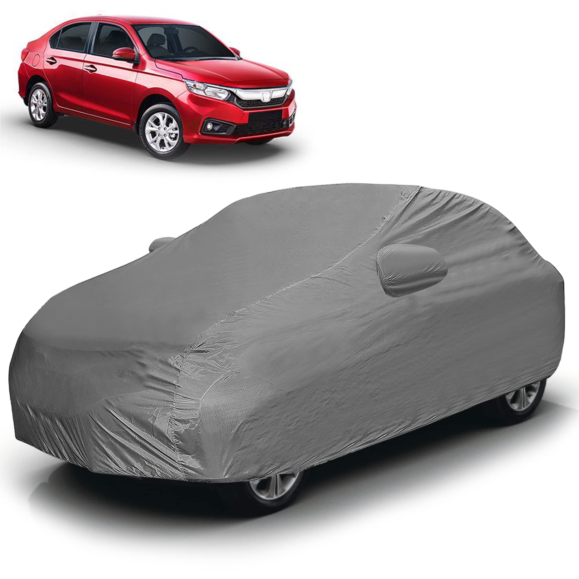 Autofy Econo Car Body Cover for Honda Amaze (New) [Year 2018 Onwards] - Dust & UV Proof Premium Matty Car Cover